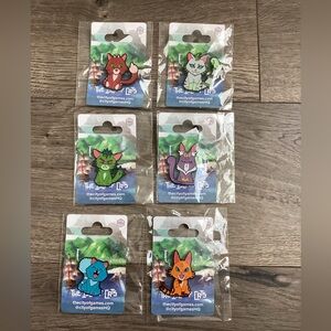 The Isle Of Cats Enamel Pin Set By City Of Games New Sealed
